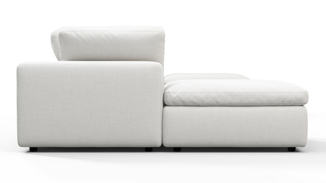 Sky - Sky Sectional Sofa, Double Chaise, White Linen