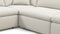 Sky - Sky Sectional Sofa, Eight Seater, Oatmeal Brushed Weave