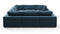 Sky - Sky Sectional Sofa, Eight Seater, Prussian Blue Luxe Velvet