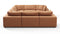 Sky - Sky Sectional Sofa, Eight Seater, Tan Vegan Leather