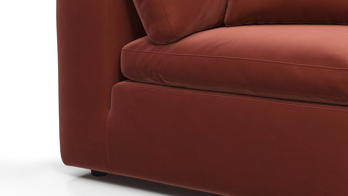 Sky - Sky Sectional Sofa, Five Seater, Left Corner, Cinnamon Velvet