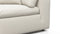 Sky - Sky Sectional Sofa, Five Seater, Right Corner, Oatmeal Brushed Weave