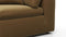 Sky - Sky Sectional Sofa, Five Seater, Right Corner, Old Gold Velvet