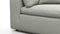 Sky - Sky Sectional Sofa, Five Seater, Left Corner, Soft Gray Brushed Weave