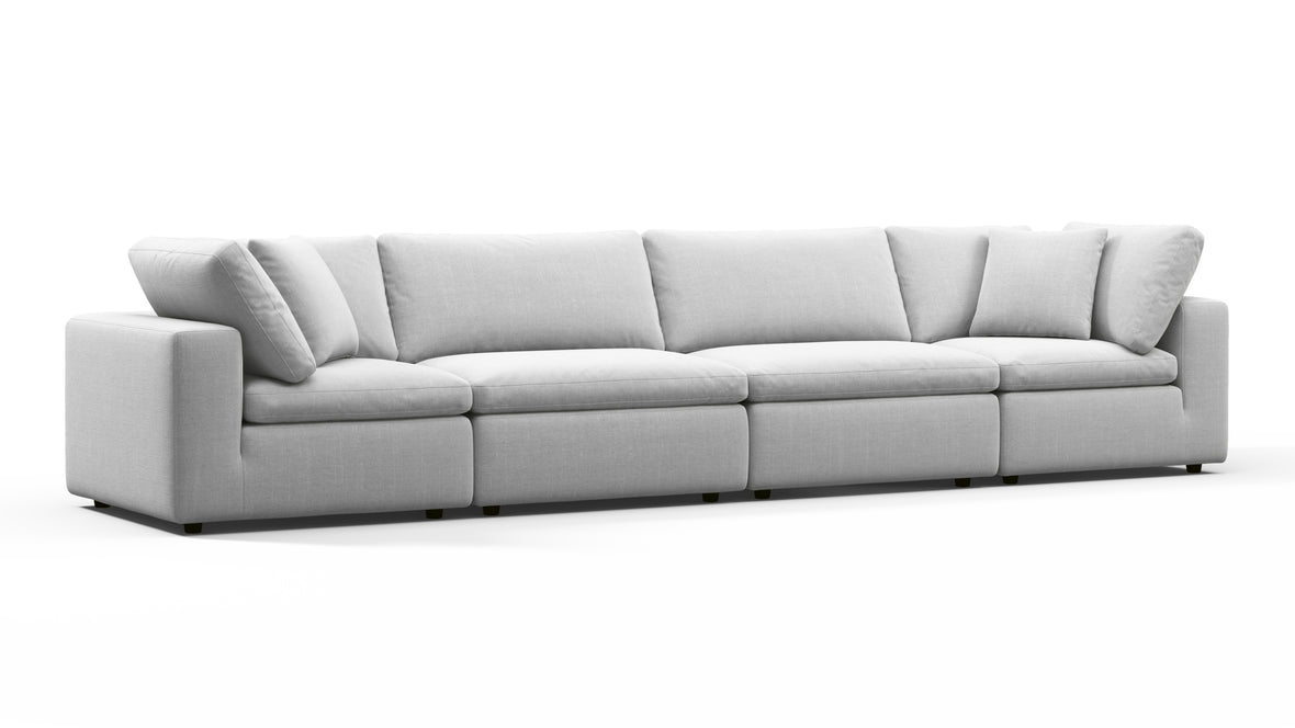 Sky - Sky Sectional Sofa, Four Seater, Dove Linen