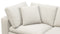 Sky - Sky Sectional Sofa, Four Seater, Oatmeal Brushed Weave