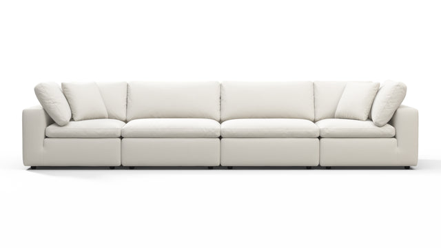 Sky - Sky Sectional Sofa, Four Seater, Oatmeal Brushed Weave