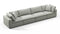 Sky - Sky Sectional Sofa, Four Seater, Soft Gray Brushed Weave