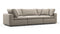 Sky - Sky Sectional Sofa, Three Seater, Beige Linen