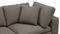 Sky - Sky Sectional Sofa, Three Seater, Coffee Brushed Weave