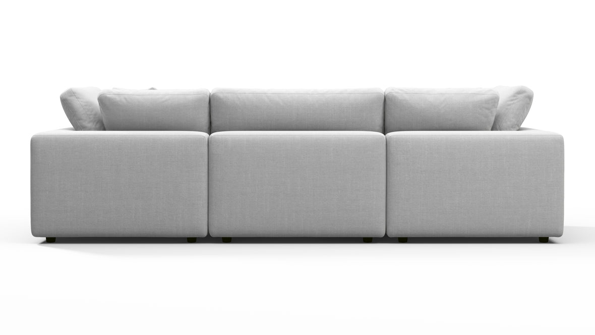 Sky - Sky Sectional Sofa, Three Seater, Dove Linen