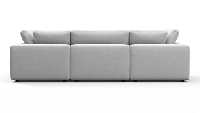 Sky - Sky Sectional Sofa, Three Seater, Dove Linen