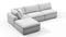 Sky - Sky Sectional Sofa, Three Seater, Left Chaise, Dove Linen