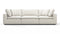 Sky - Sky Sectional Sofa, Three Seater, Oatmeal Brushed Weave