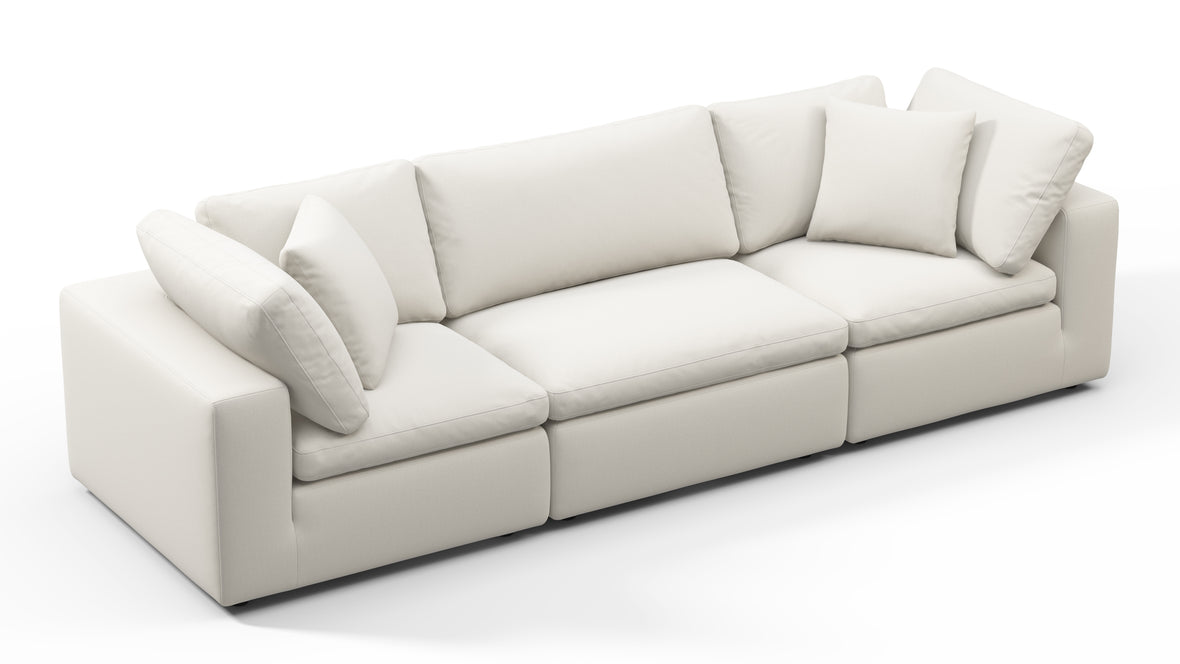 Sky - Sky Sectional Sofa, Three Seater, Oatmeal Brushed Weave