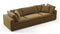 Sky - Sky Sectional Sofa, Three Seater, Old Gold Velvet