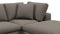 Sky - Sky Sectional Sofa, Three Seater, Right Chaise, Coffee Brushed Weave