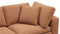 Sky - Sky Sectional Sofa, Three Seater, Tan Vegan Leather