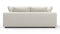 Sky - Sky Two Seater Sofa, Oatmeal Brushed Weave