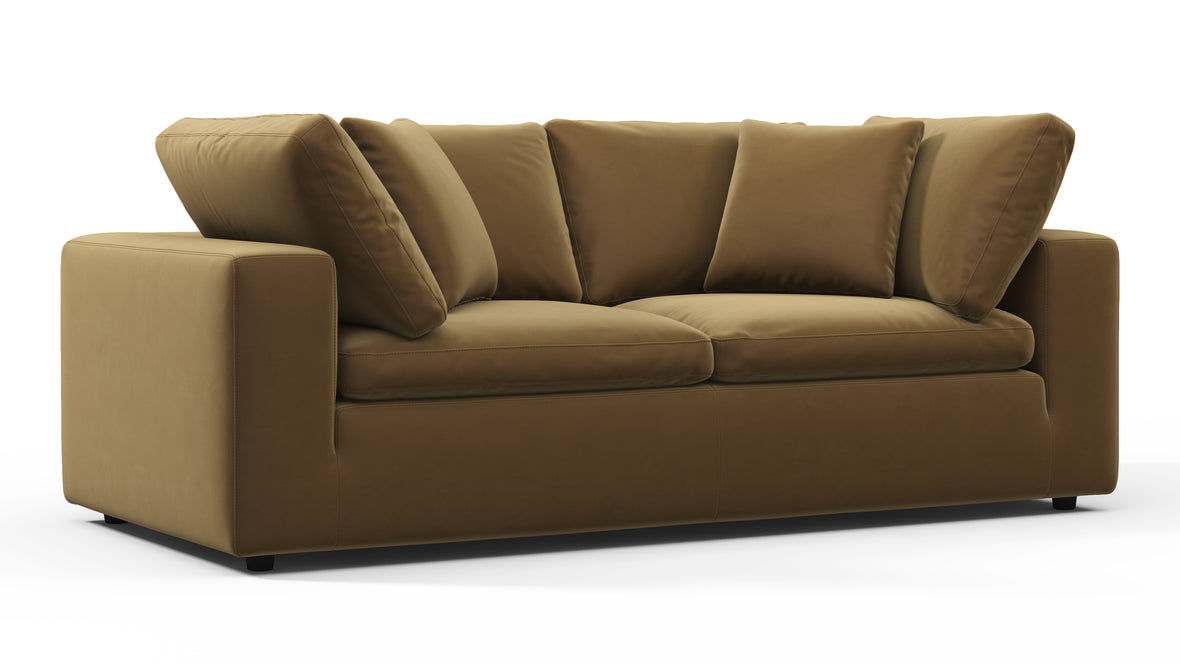 Sky - Sky Two Seater Sofa, Old Gold Velvet