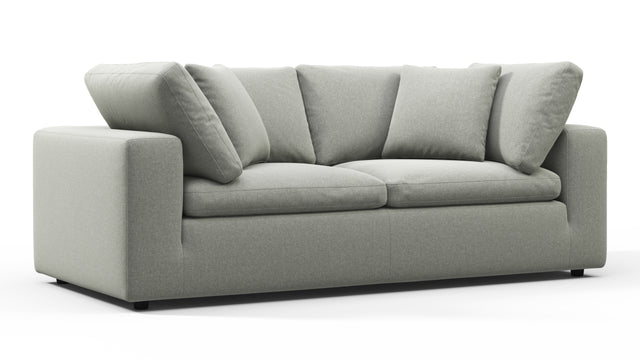 Sky - Sky Two Seater Sofa, Soft Gray Brushed Weave