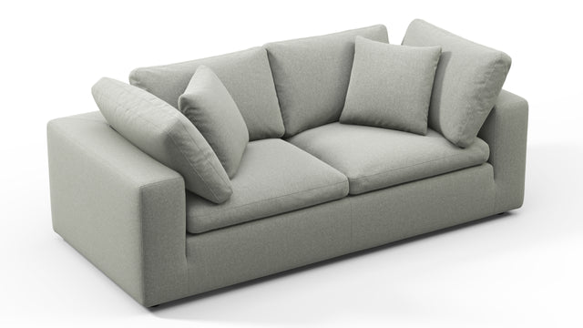 Sky - Sky Two Seater Sofa, Soft Gray Brushed Weave