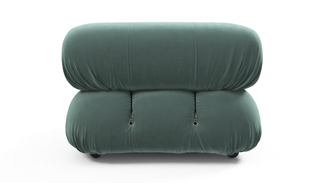 Belia - Belia Module, Left Corner, Jadeite Luxe Velvet