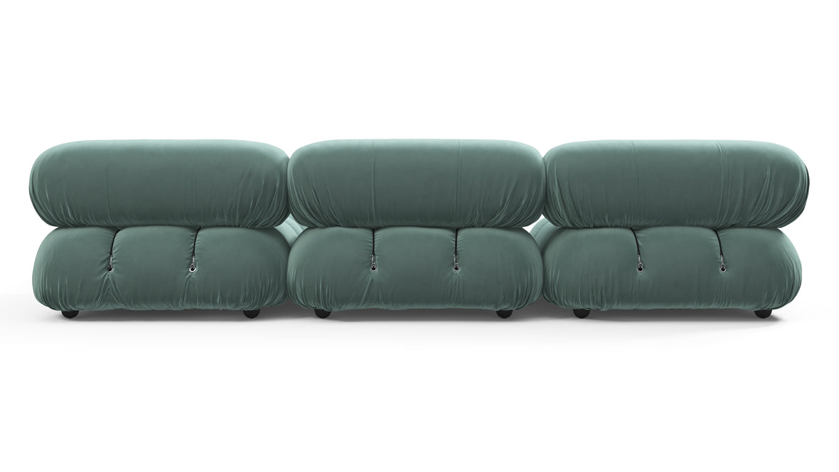 Belia - Belia Sectional, Right Chaise, Jadeite Luxe Velvet