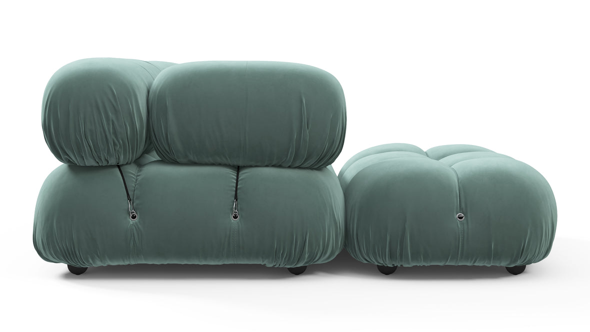 Belia - Belia Sectional, Left Chaise, Jadeite Luxe Velvet