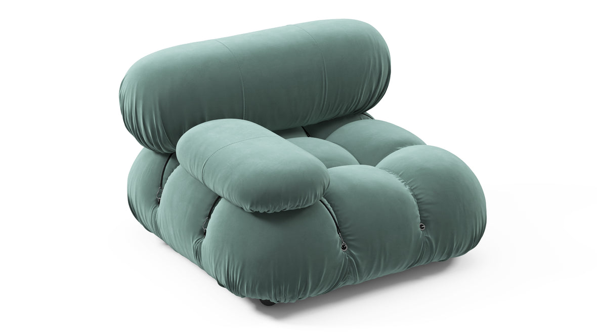 Belia - Belia Module, Left Arm, Jadeite Luxe Velvet