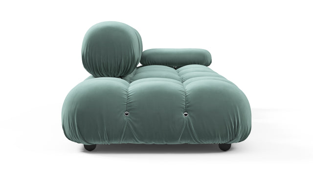 Belia - Belia Open End Sofa, Left, Jadeite Luxe Velvet