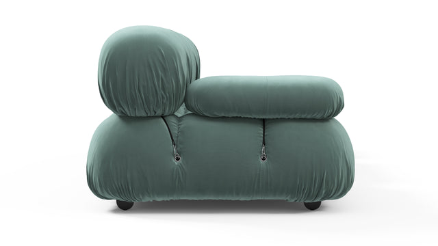 Belia - Belia Open End Sofa, Right, Jadeite Luxe Velvet