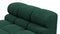 Tufted - Tufted Module, Armless Chaise, Forest Green Chenille