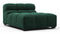 Tufted - Tufted Module, Armless Chaise, Forest Green Chenille