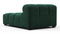 Tufted - Tufted Module, Armless Chaise, Forest Green Chenille