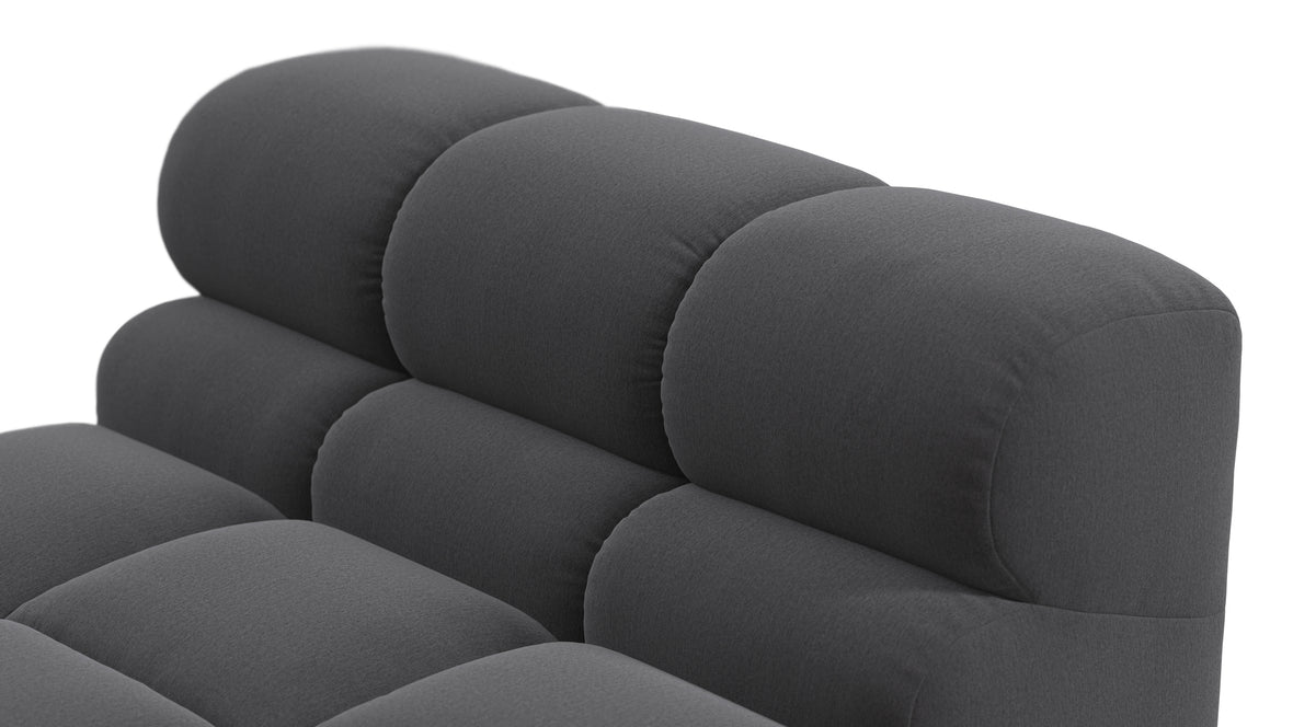 Tufted - Tufted Module, Armless Chaise, Ink Brushed Weave