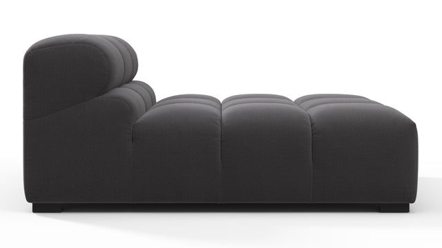 Tufted - Tufted Module, Armless Chaise, Ink Brushed Weave