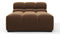 Tufted - Tufted Module, Armless Chaise, Mocha Velvet