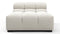 Tufted - Tufted Module, Armless Chaise, Oatmeal Brushed Weave