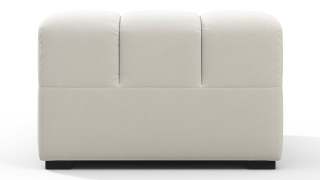 Tufted - Tufted Module, Armless Chaise, Oatmeal Brushed Weave