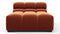 Tufted - Tufted Module, Armless Chaise, Spice Velvet