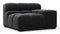 Tufted - Tufted Module, Right Arm, Black Velvet