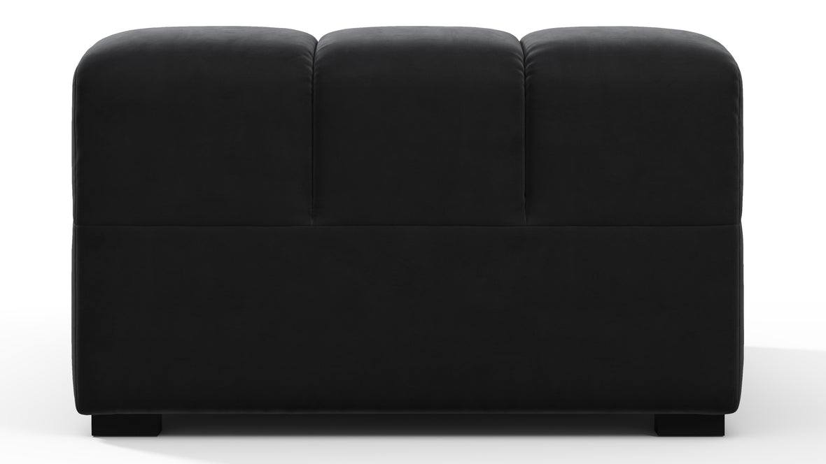 Tufted - Tufted Module, Right Arm, Black Velvet