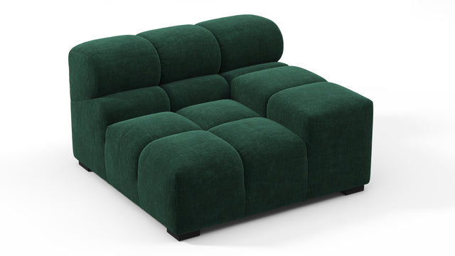 Tufted - Tufted Module, Right Arm, Forest Green Chenille