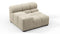 Tufted - Tufted Module, Left Arm, Beige Gray Chenille