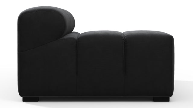 Tufted - Tufted Module, Left Arm, Black Velvet