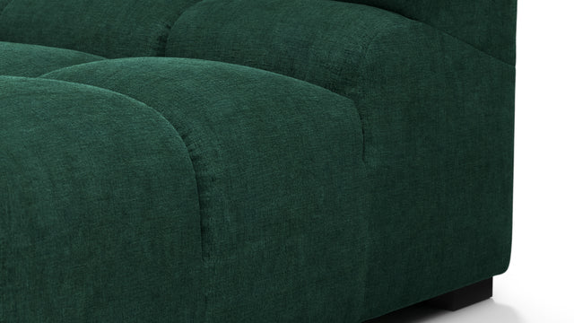 Tufted - Tufted Module, Left Arm, Forest Green Chenille