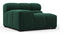 Tufted - Tufted Module, Left Arm, Forest Green Chenille