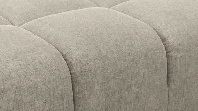 Tufty - Tufty Ottoman, Beige Gray Chenille