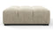 Tufty - Tufty Ottoman, Beige Gray Chenille